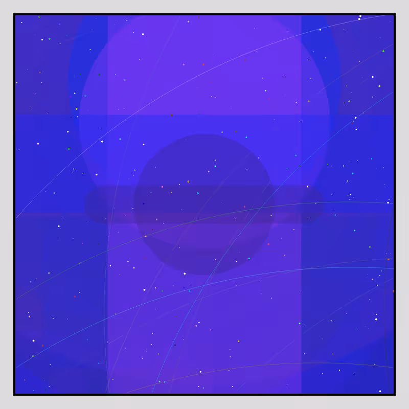 Color Field Starry B #116