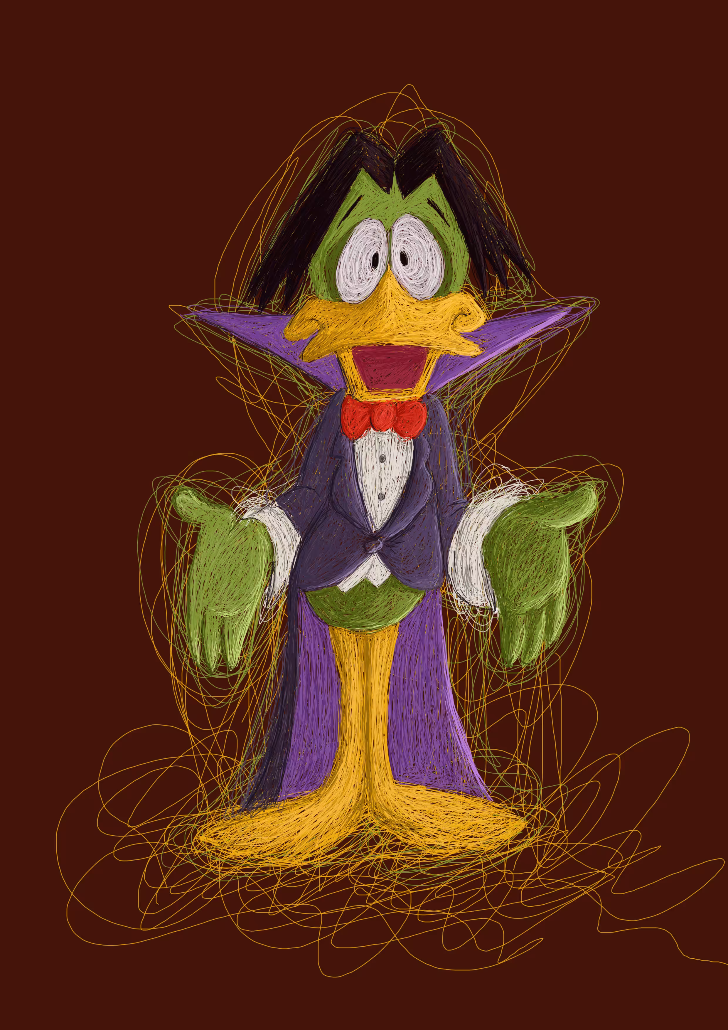 The magic of lines: Count Duckula