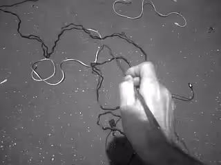 BlackBerry Painting, "Cables in Bogotá" 2011