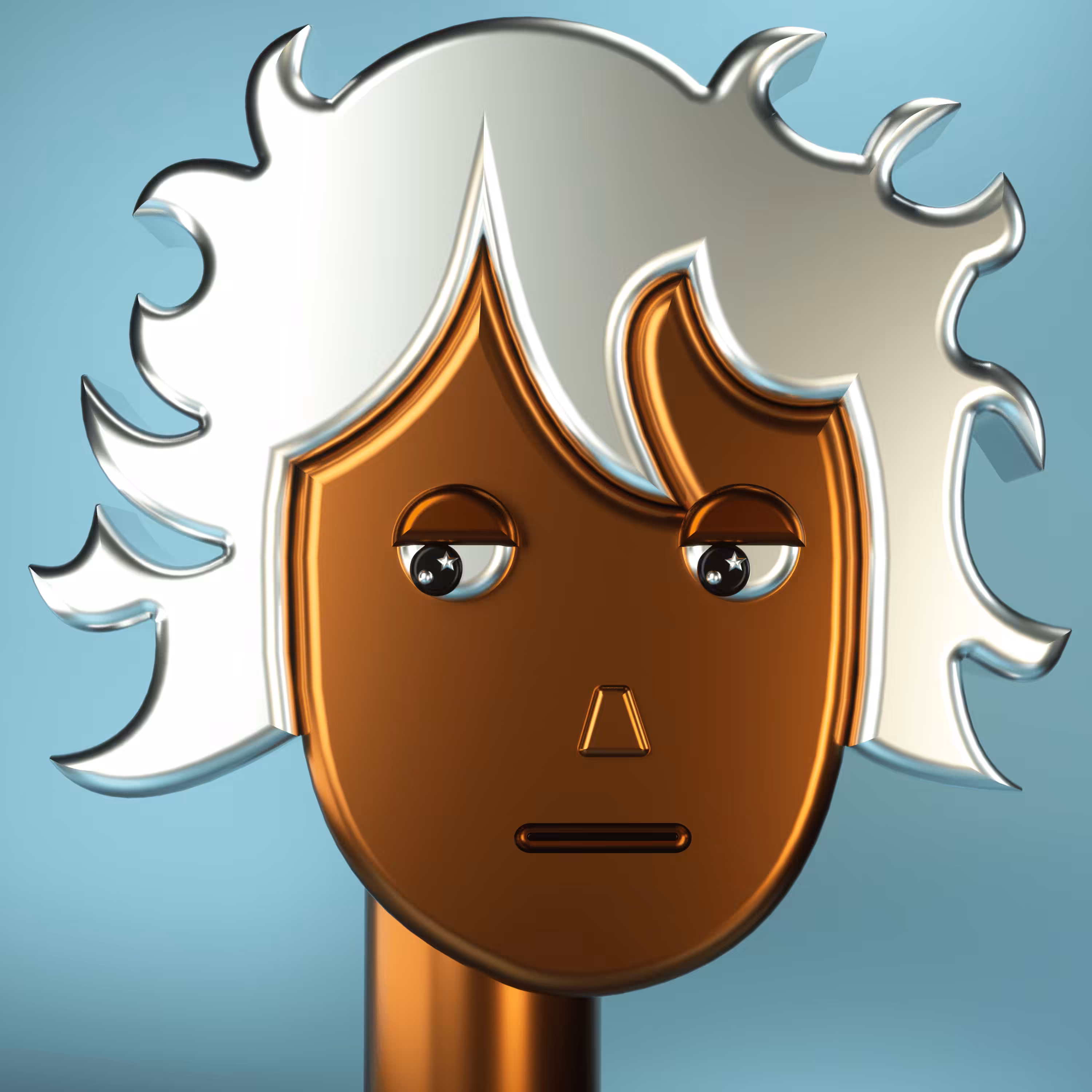 3D Chrome Punks: 3D Chrome Punk #0776