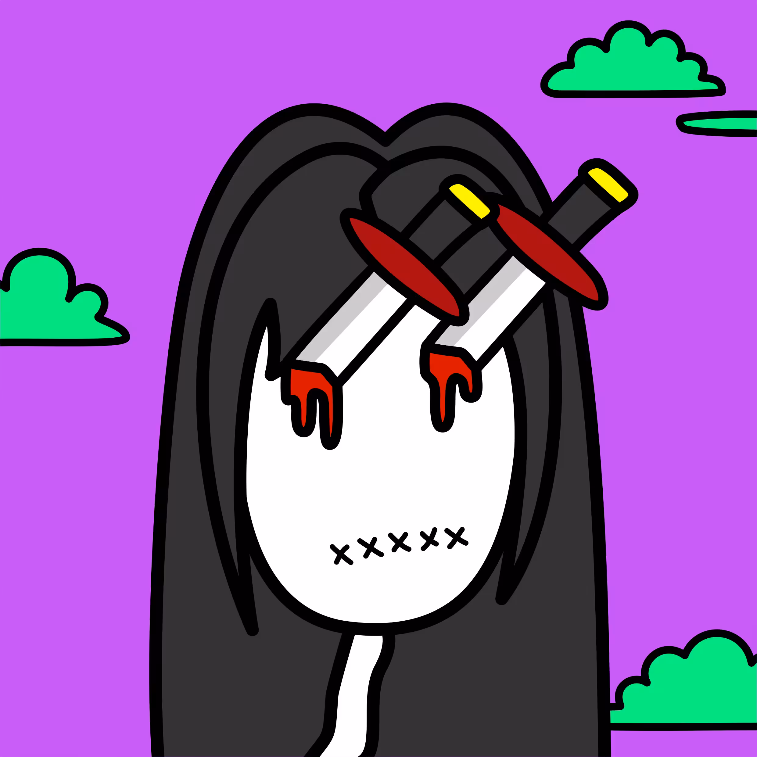 Girl with daggers