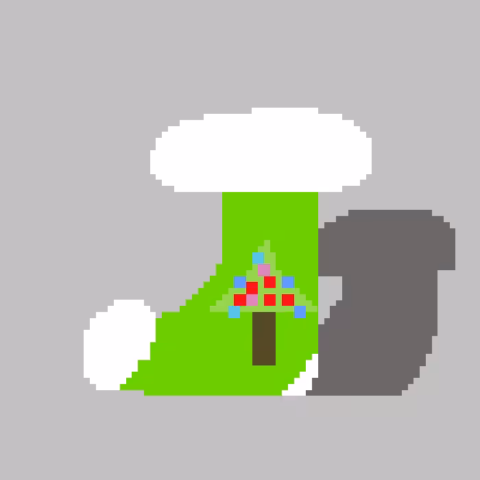 Christmas Sock – Lime