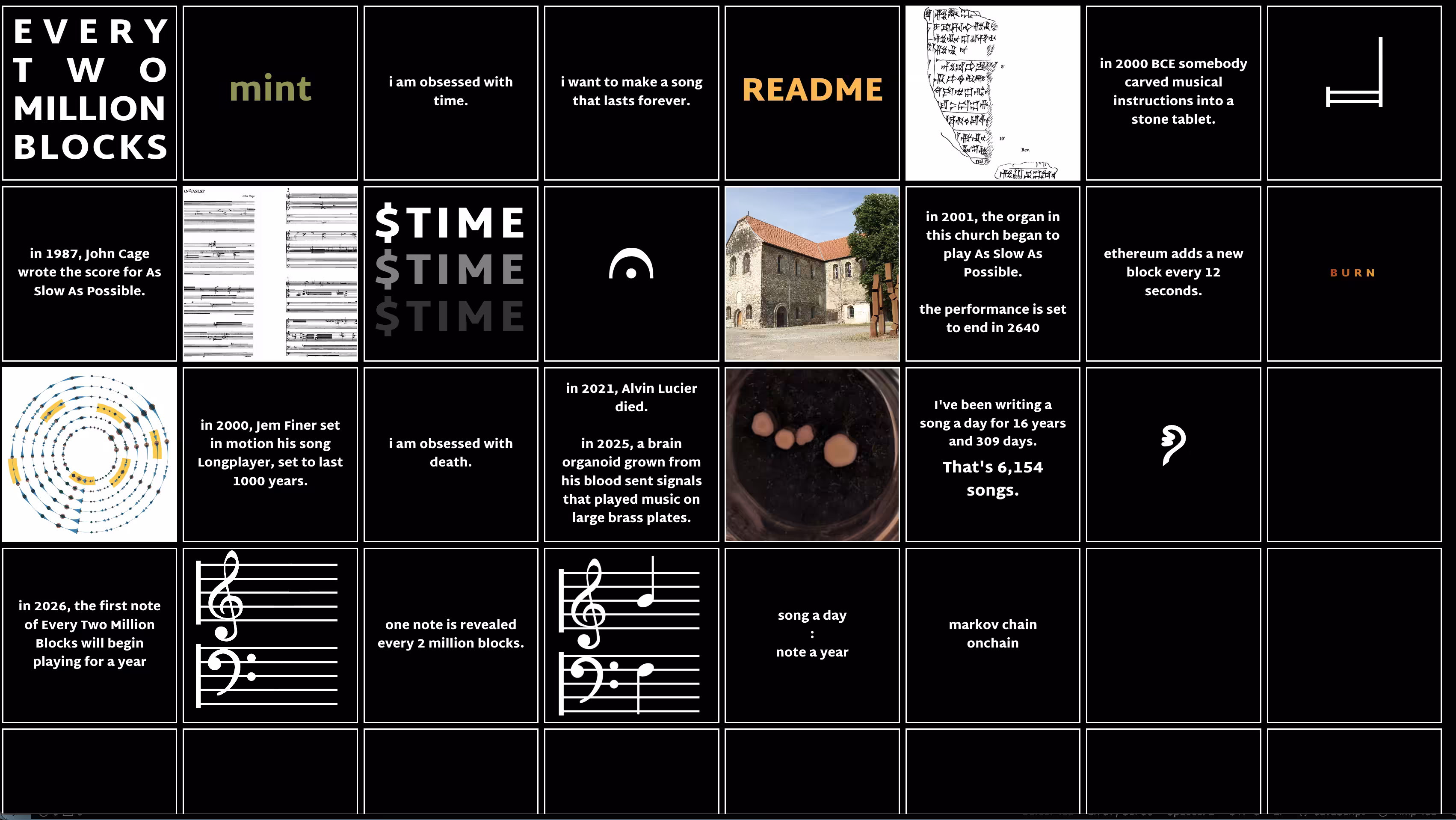 i want to make a song that lasts forever (WIP website for new NFT project)