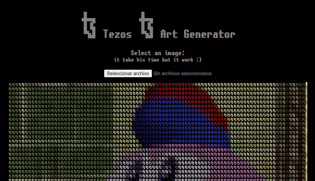 ꜩ Tezos ꜩ Art Generator
