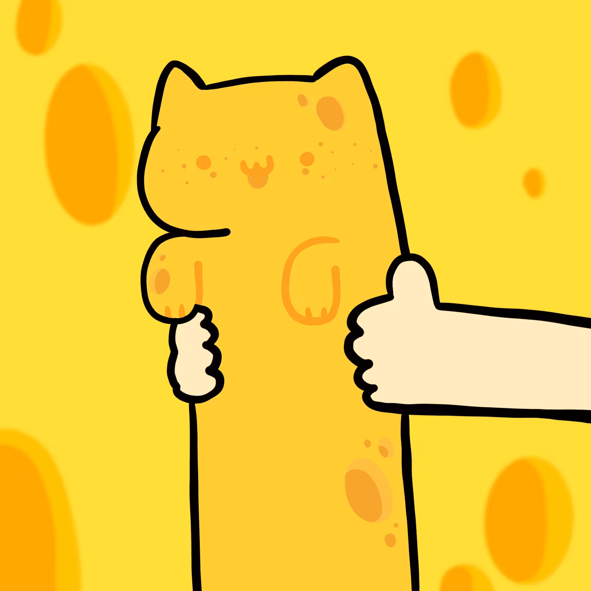 Long long cheese cat #132