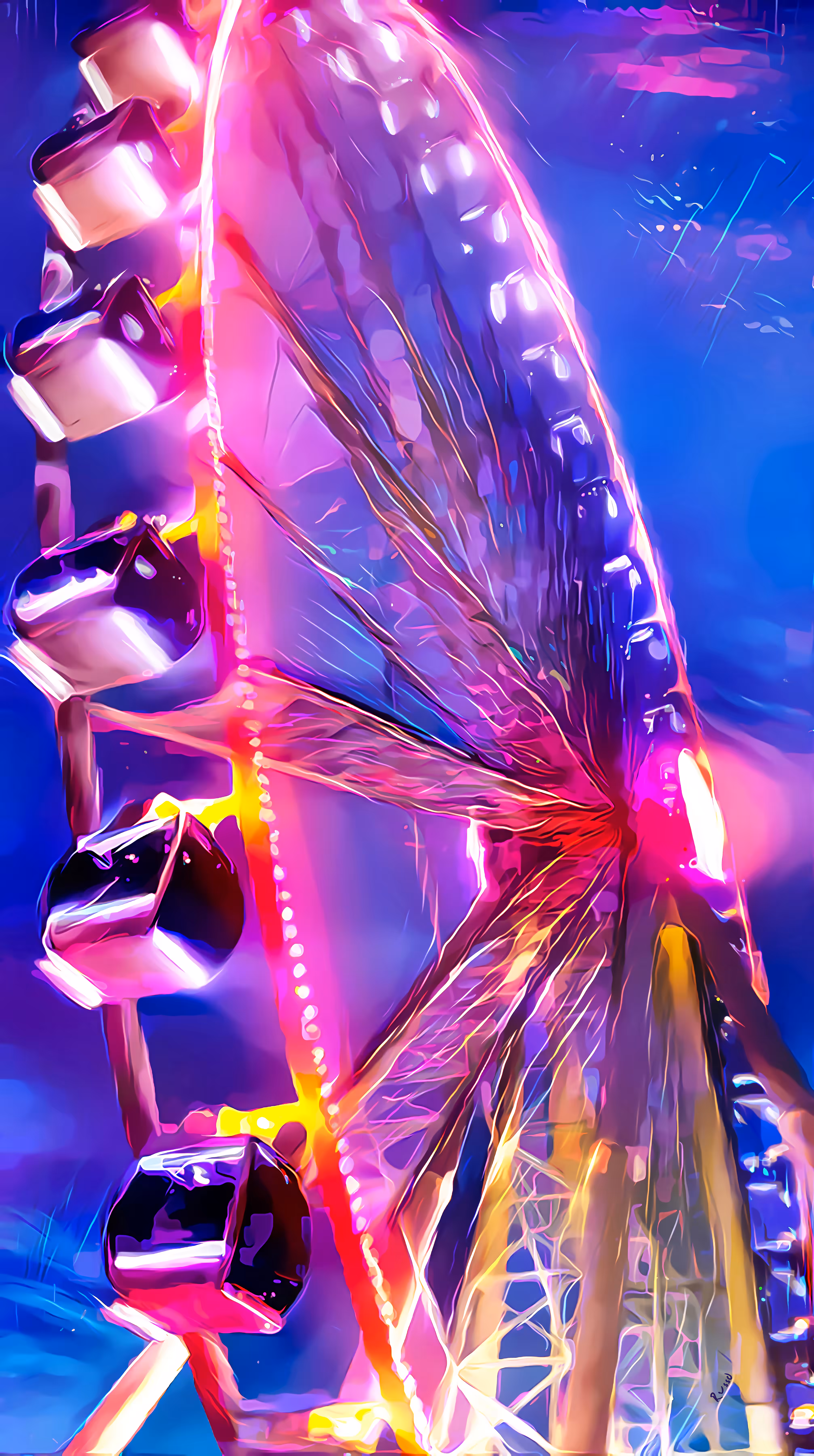 The Wheel of Neon in 6k