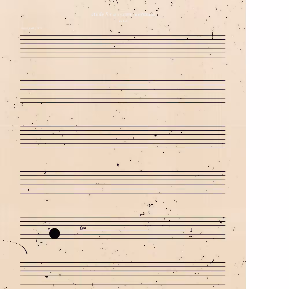 etude for a system unfound #26