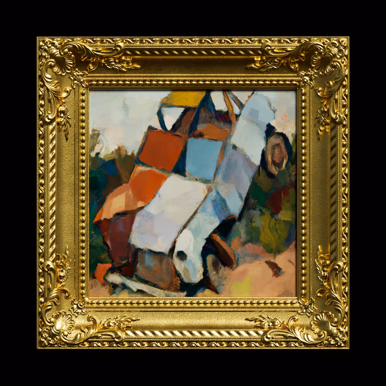 AI Car Crash (Cézanne)