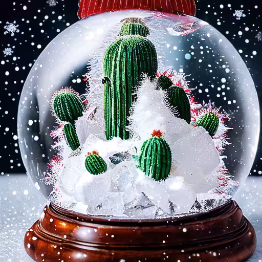 Magic winter crystal globe 003