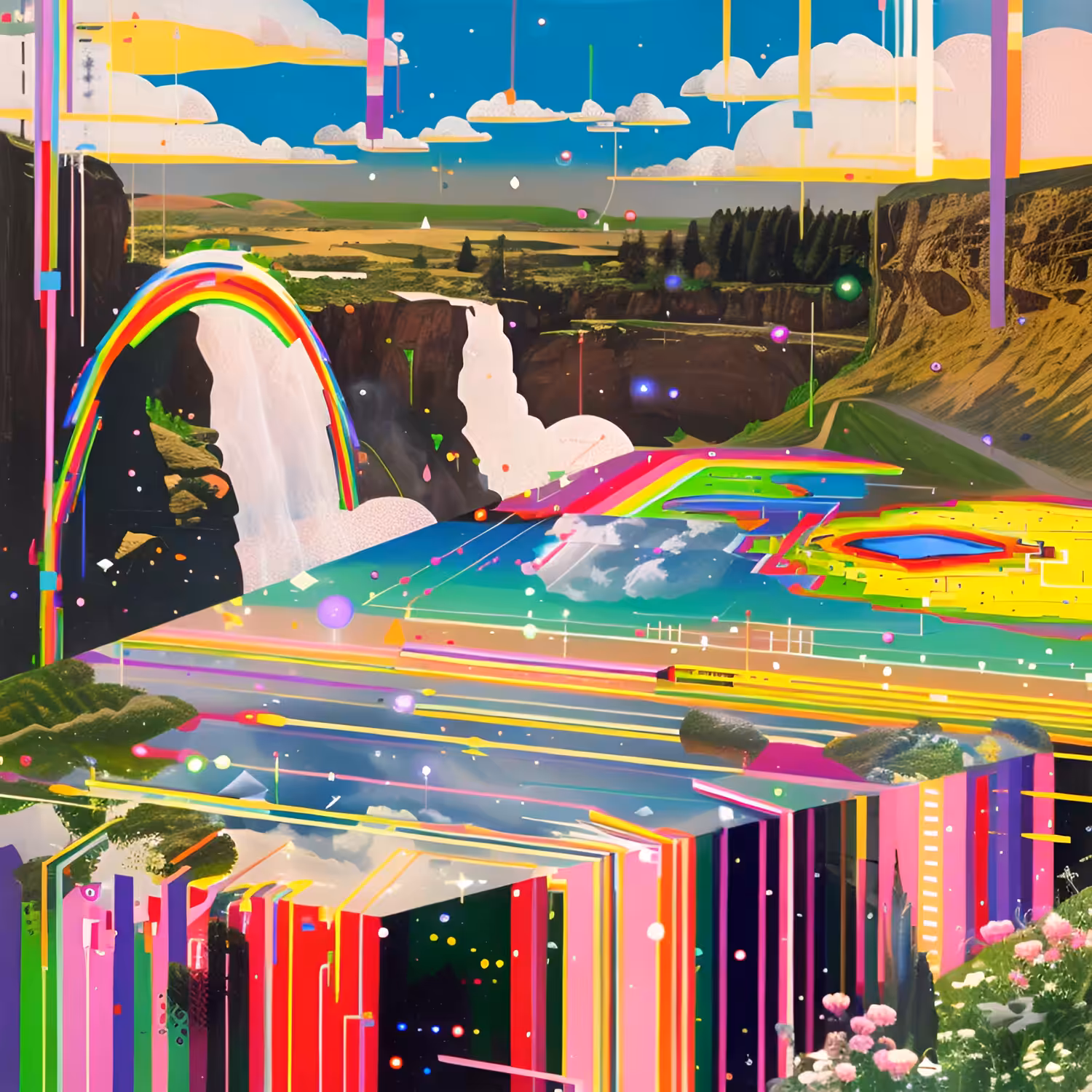 the sky in the landscape