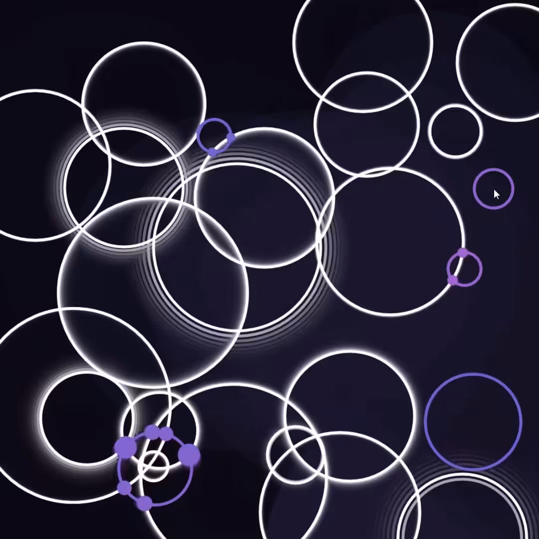 Intersecting Circles (Interactive)