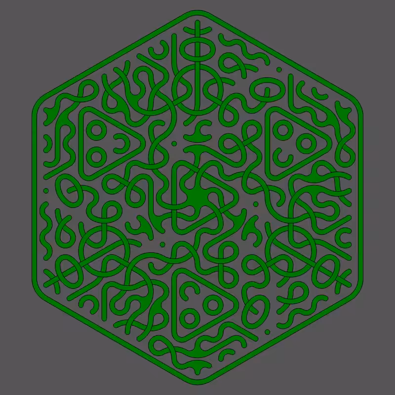 Threefold Symmetry - Dark Variations #346
