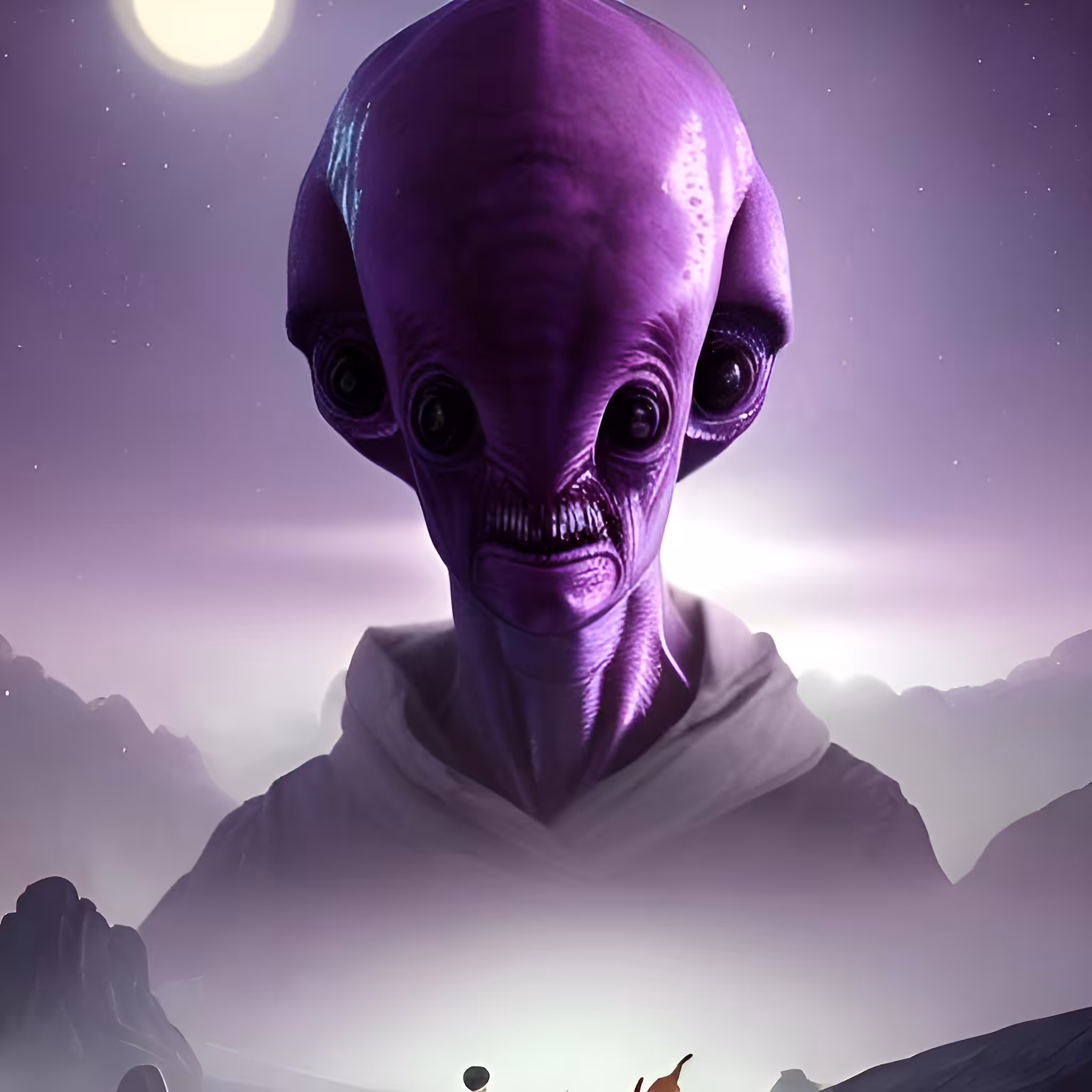 Neon Art: Alien God