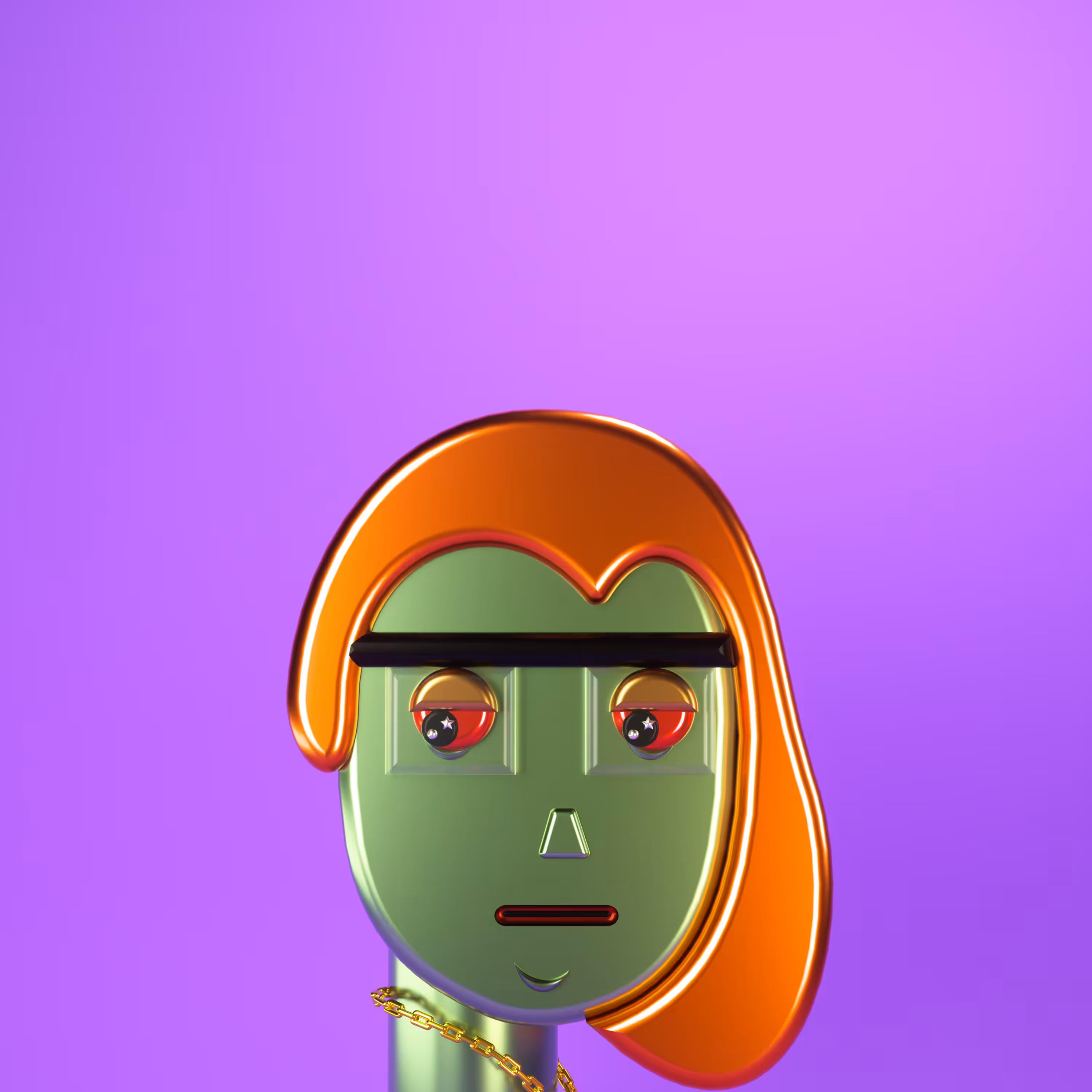3D Chrome Punk Babies #006