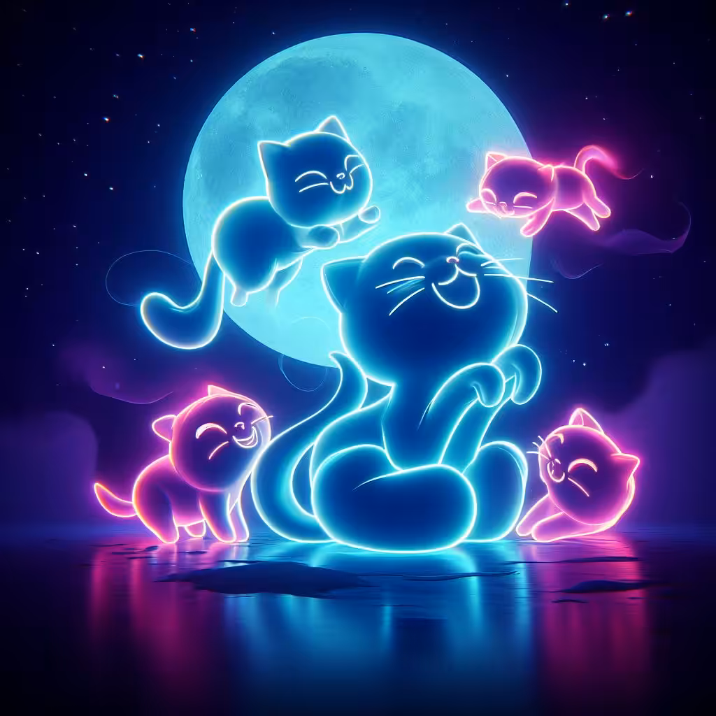 Neon kittens #1