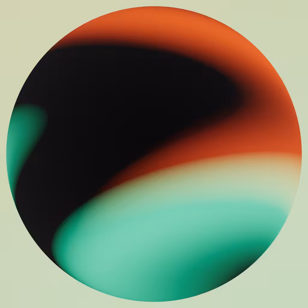 Green, orange and mellow
