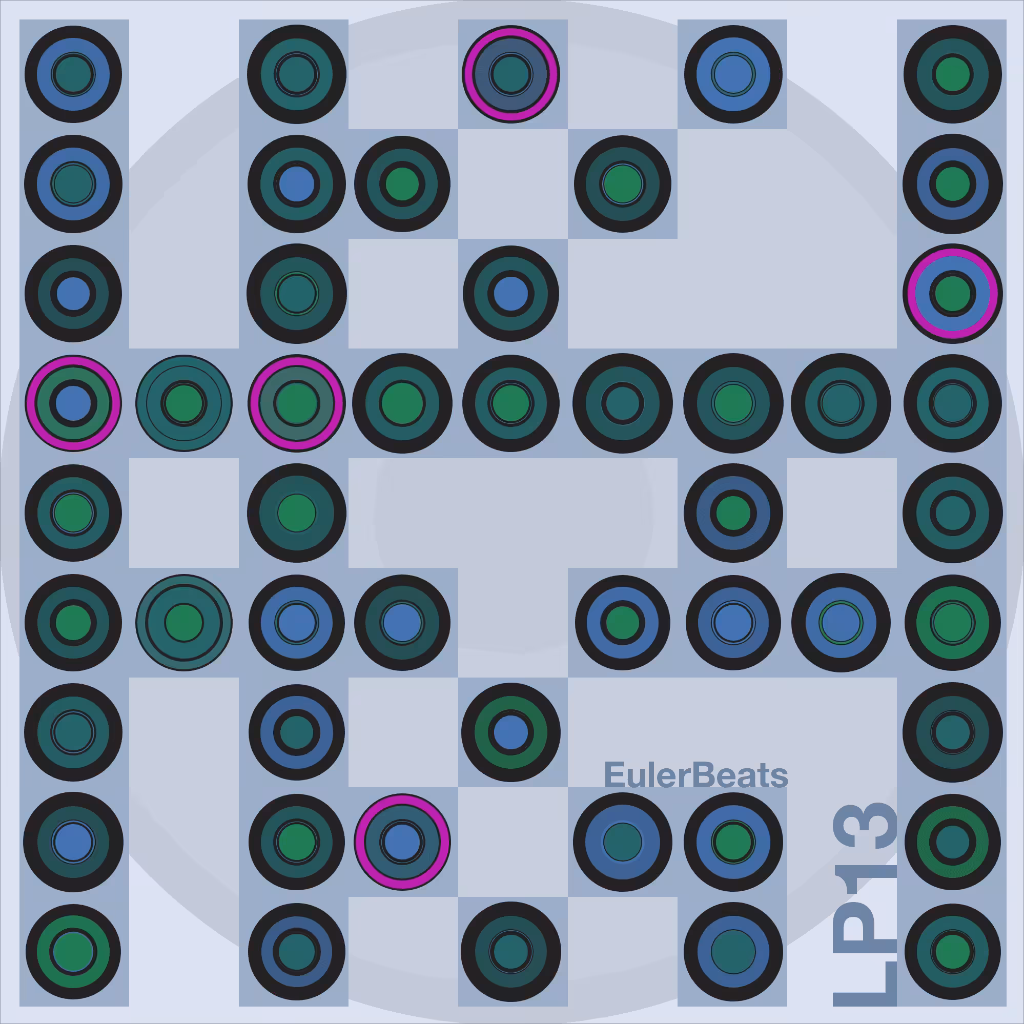 Eulerbeats LP13 Generative Cover Art: #48