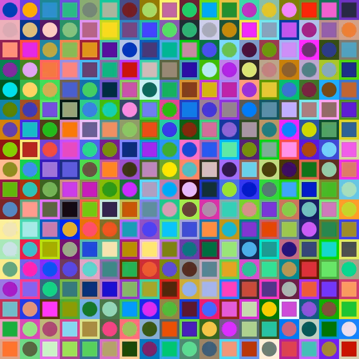 Square Dot Composition #176