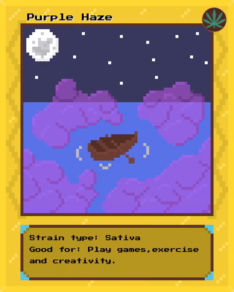 Weed Cards #7 - Purple Haze