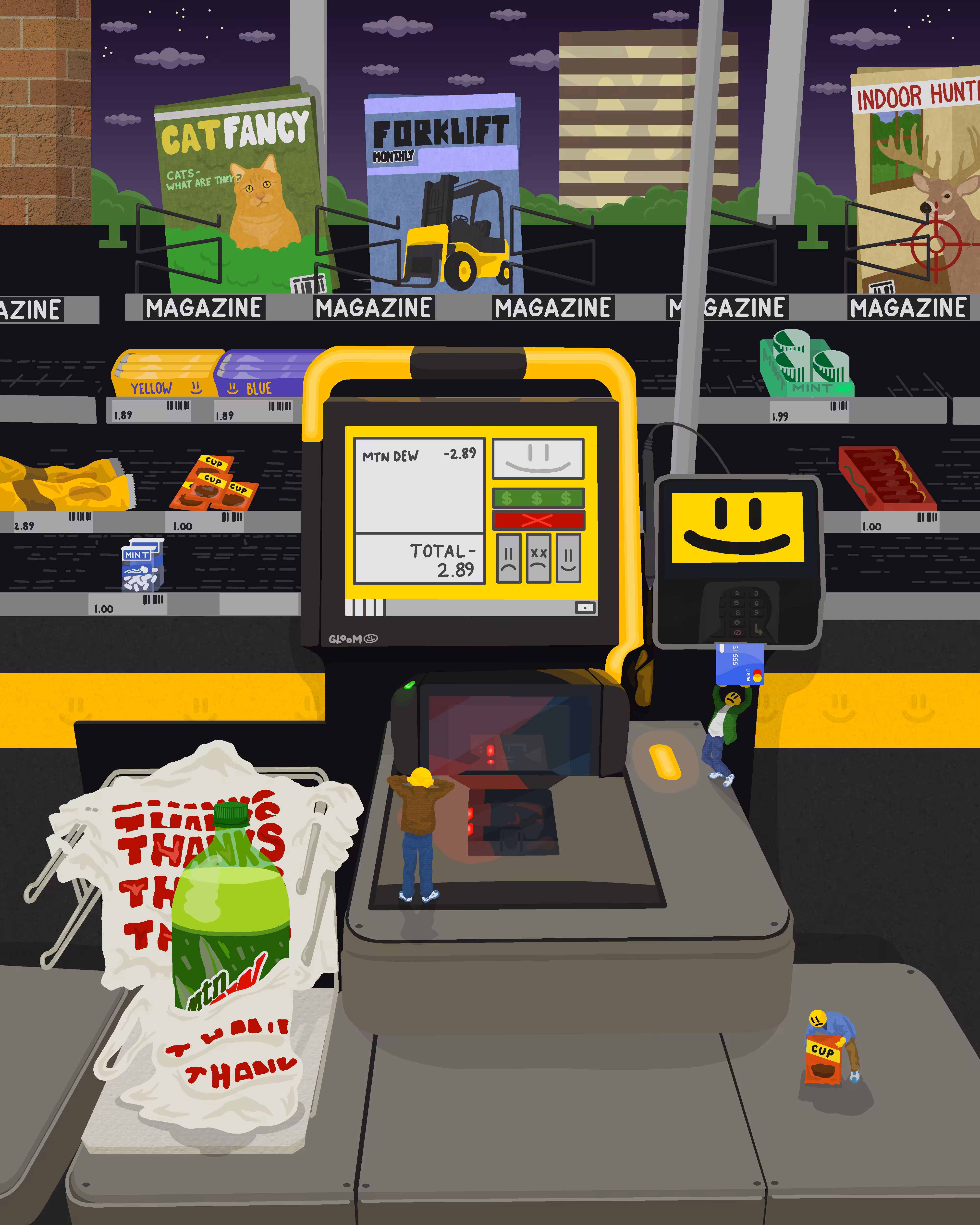 Gloomerican Dreams: Self Checkout Late at Night