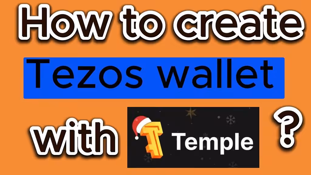 How to create Tezos wallet whith Temple  (PC) ?