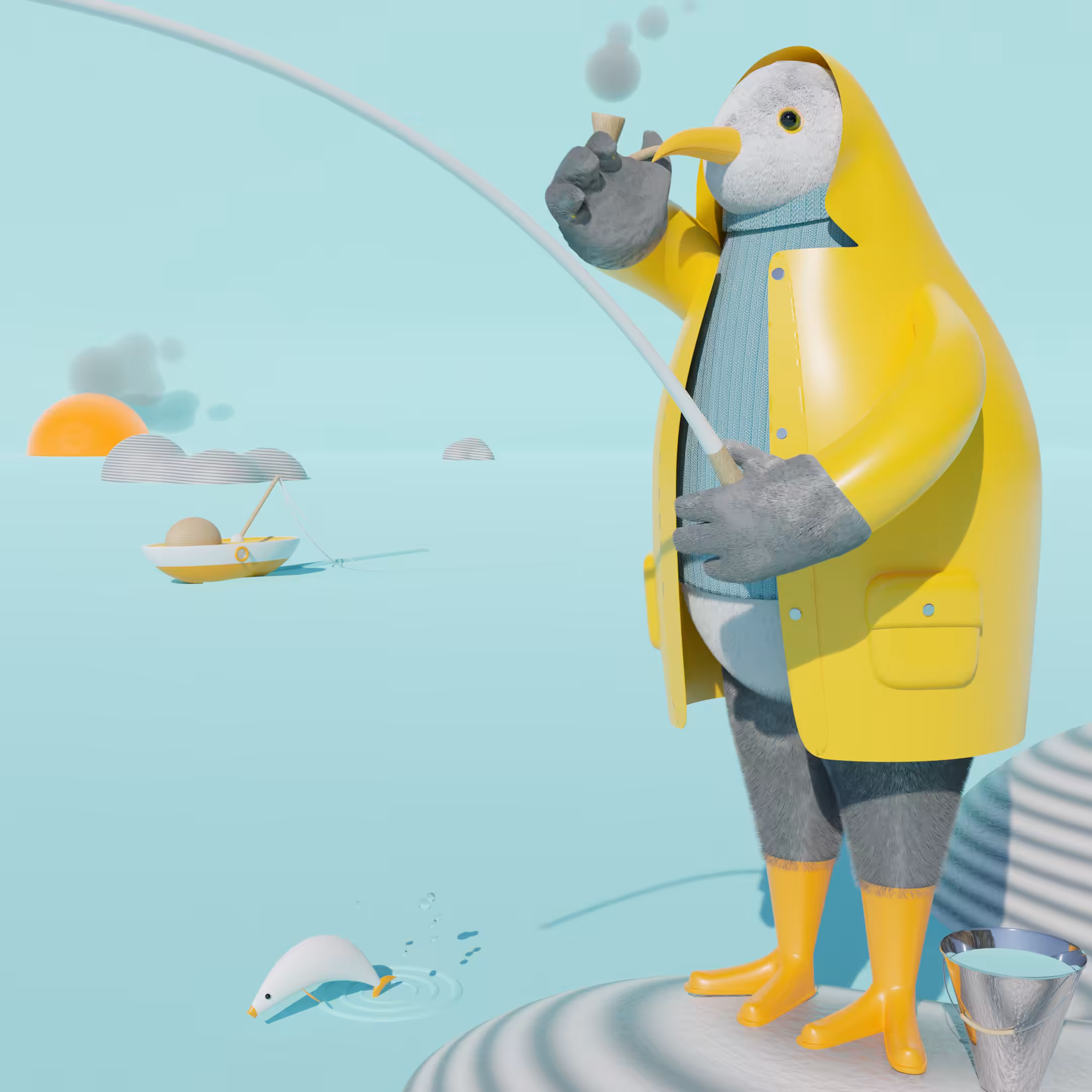 Retired seagull