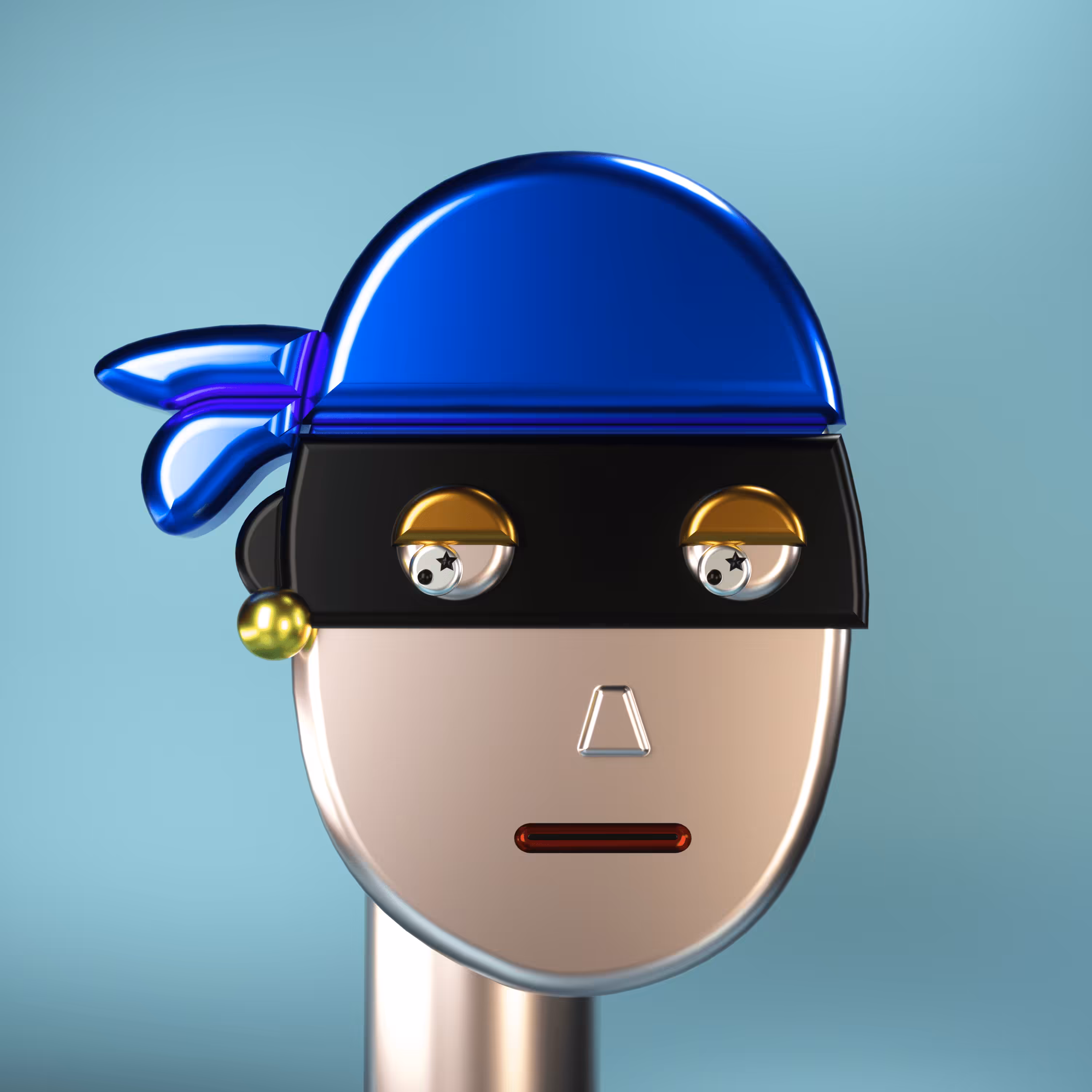 3D Chrome Punks: 3D Chrome Punk #0153