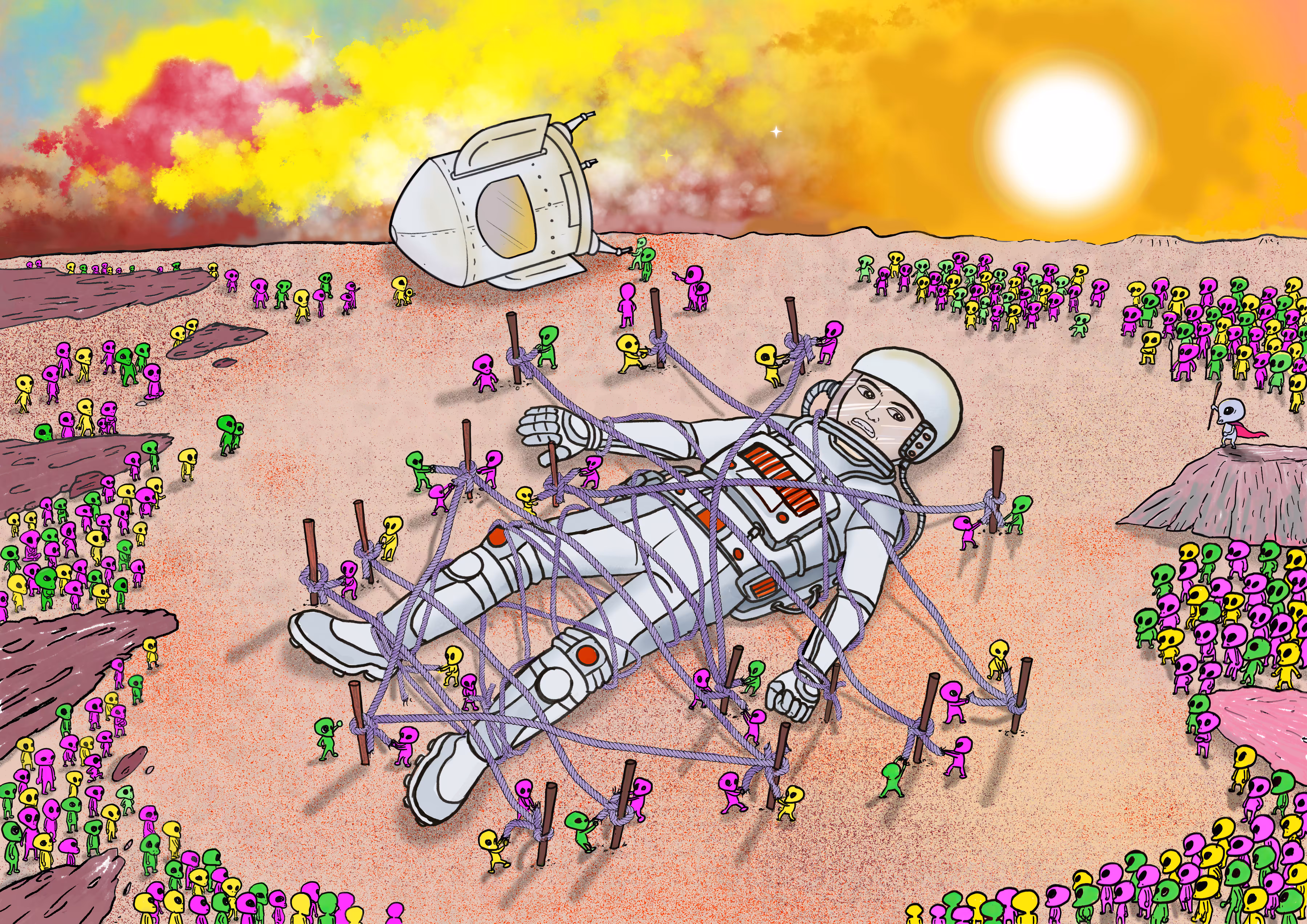 Gulliver travels in space