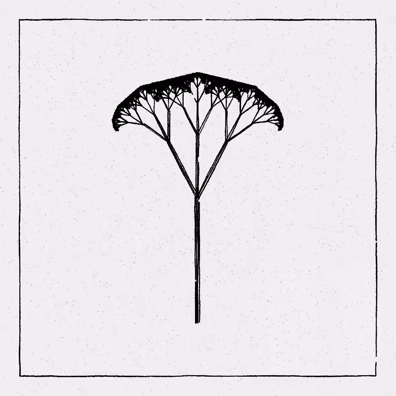 Hand-Drawn Tree #25