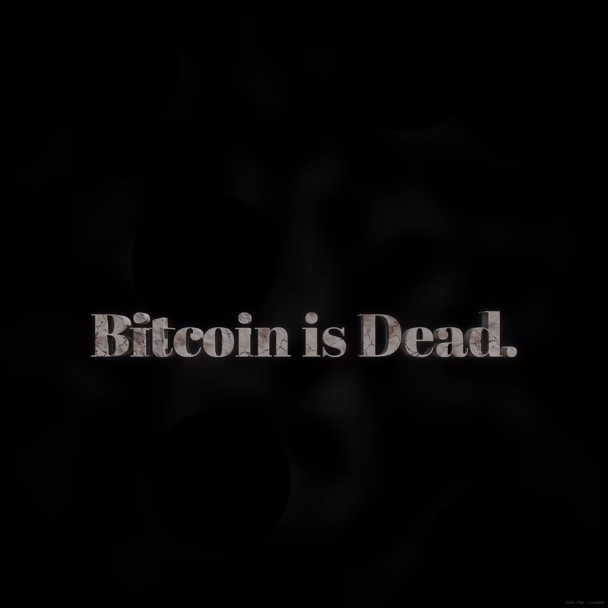 "Bitcoin is Dead" (죽음 선언)