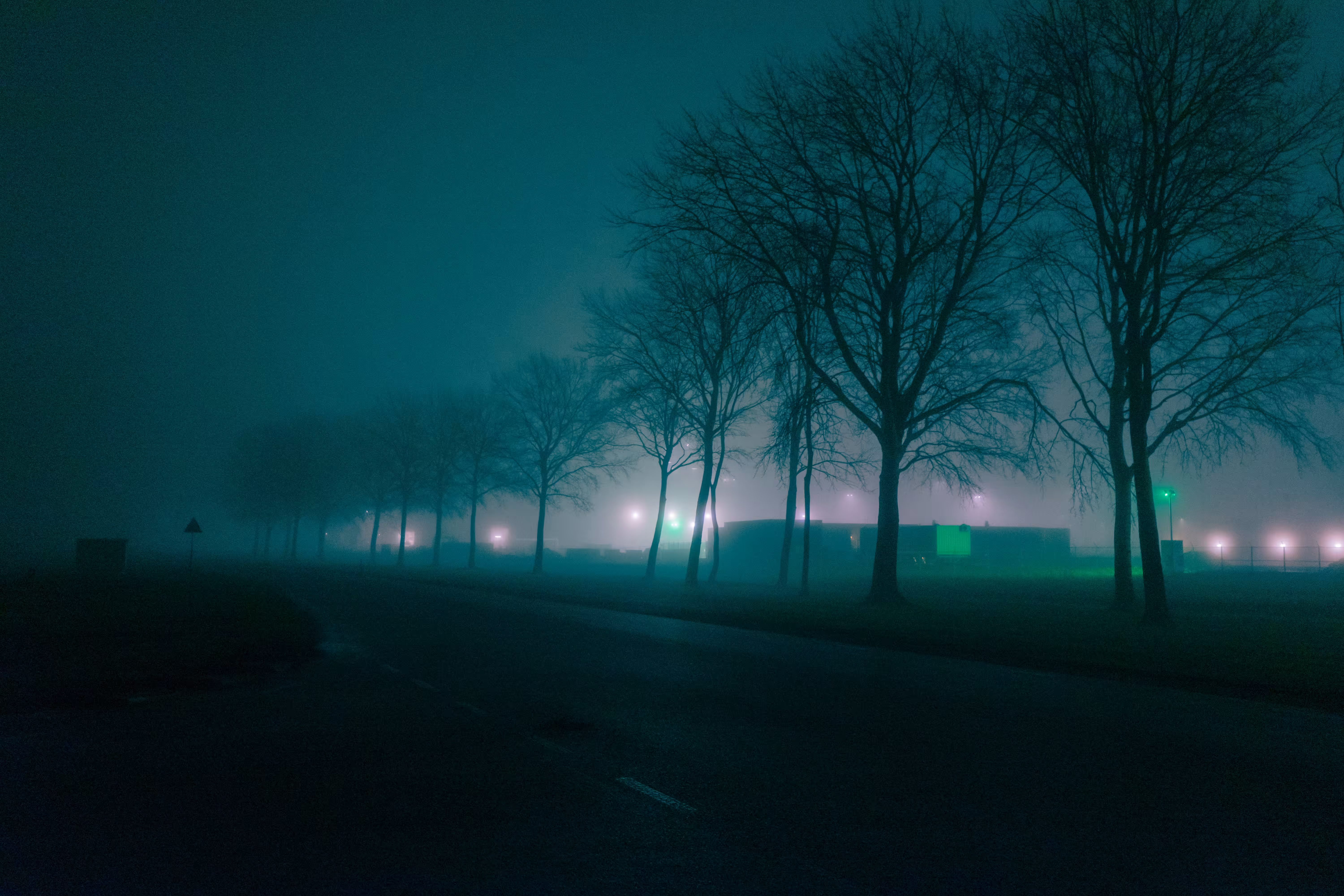 Blue fog