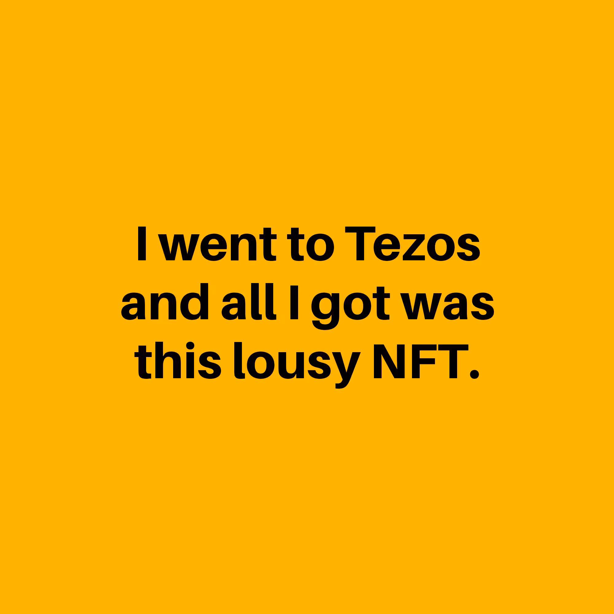 Tezos NFT.