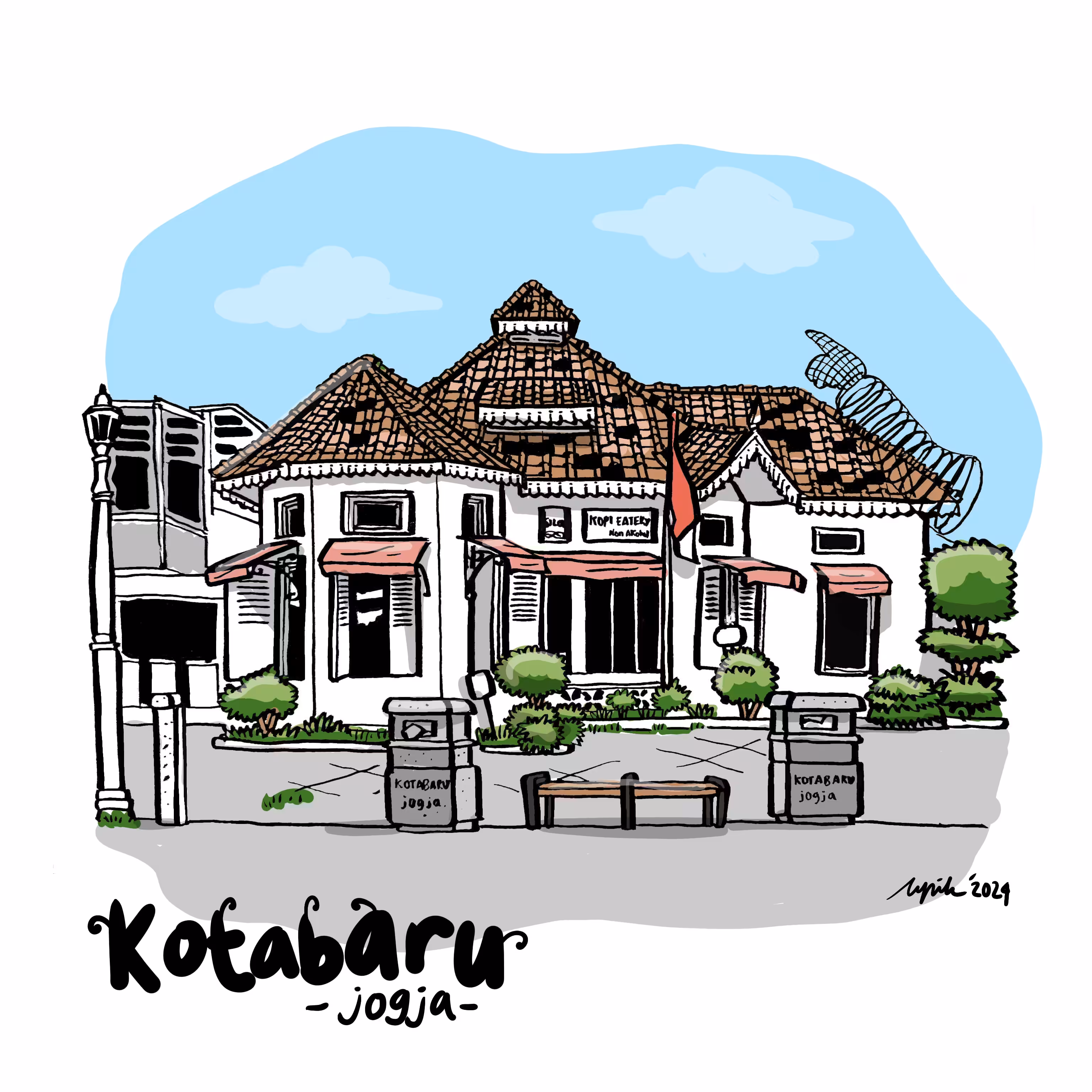Sebuah Cafe di Garden City- Kotabaru Yogyakarta