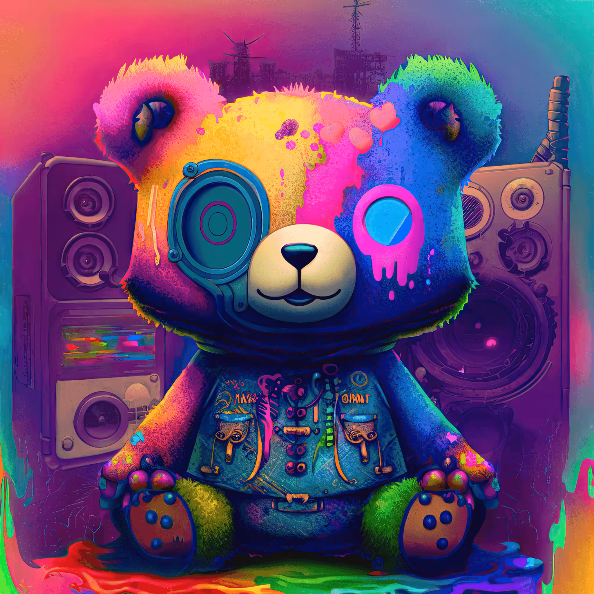 Cyberdelic Bear #13