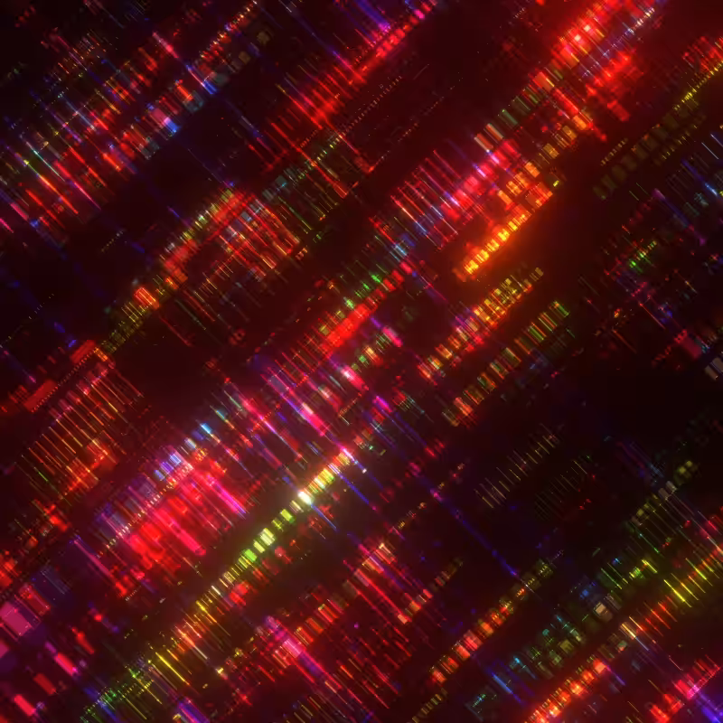 Generative Diagonal Dash Glow Pattern VI