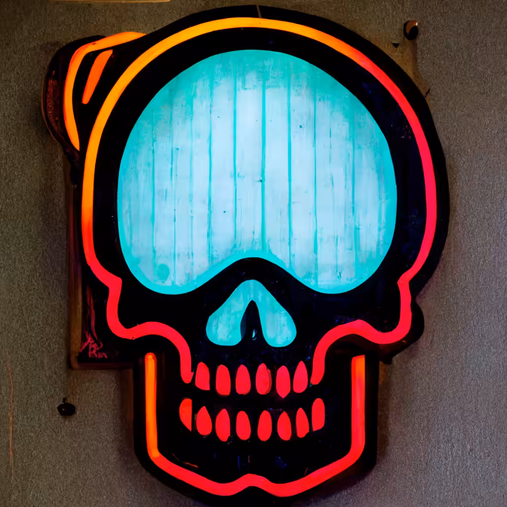 Neon Skull 25