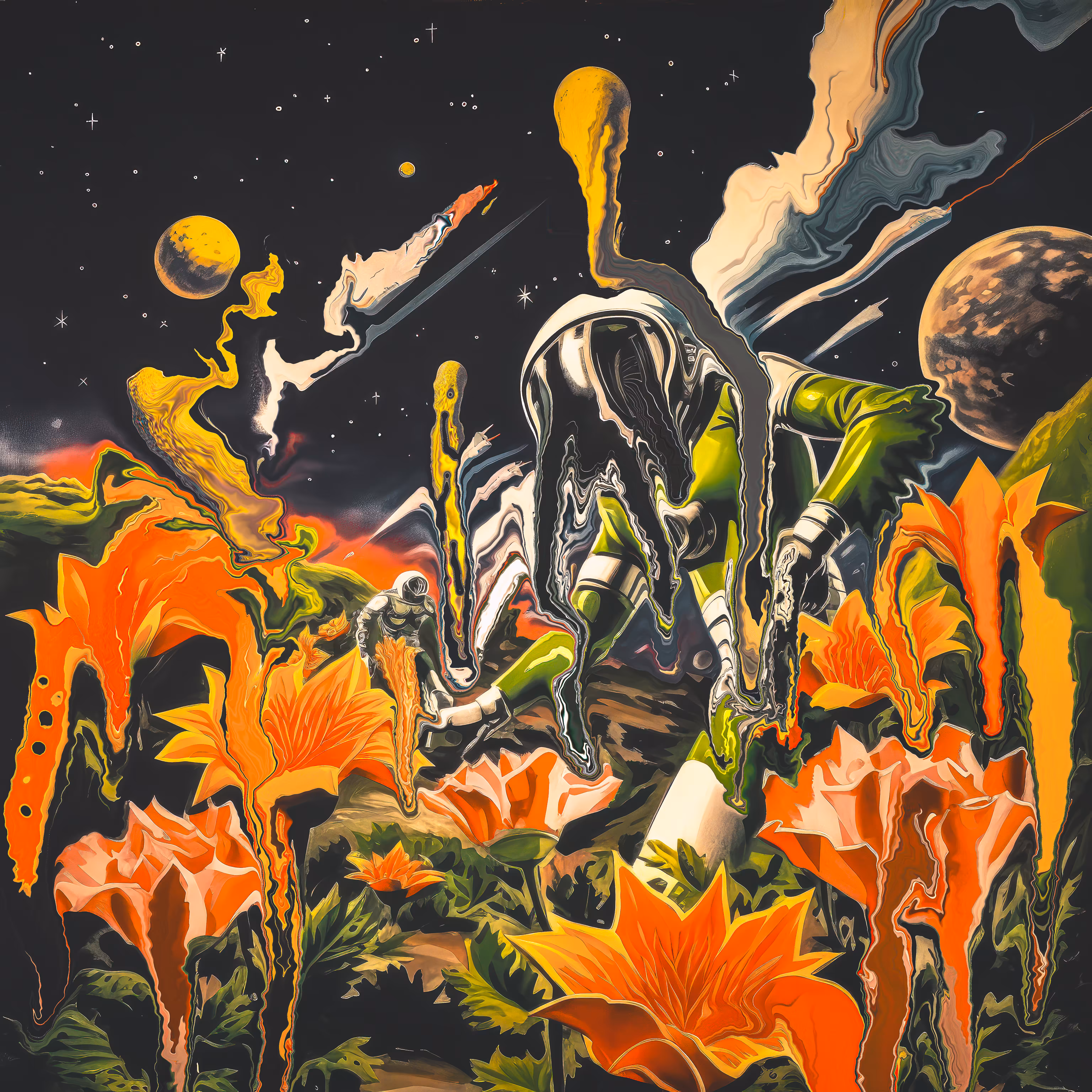 Picking Flowers In Space