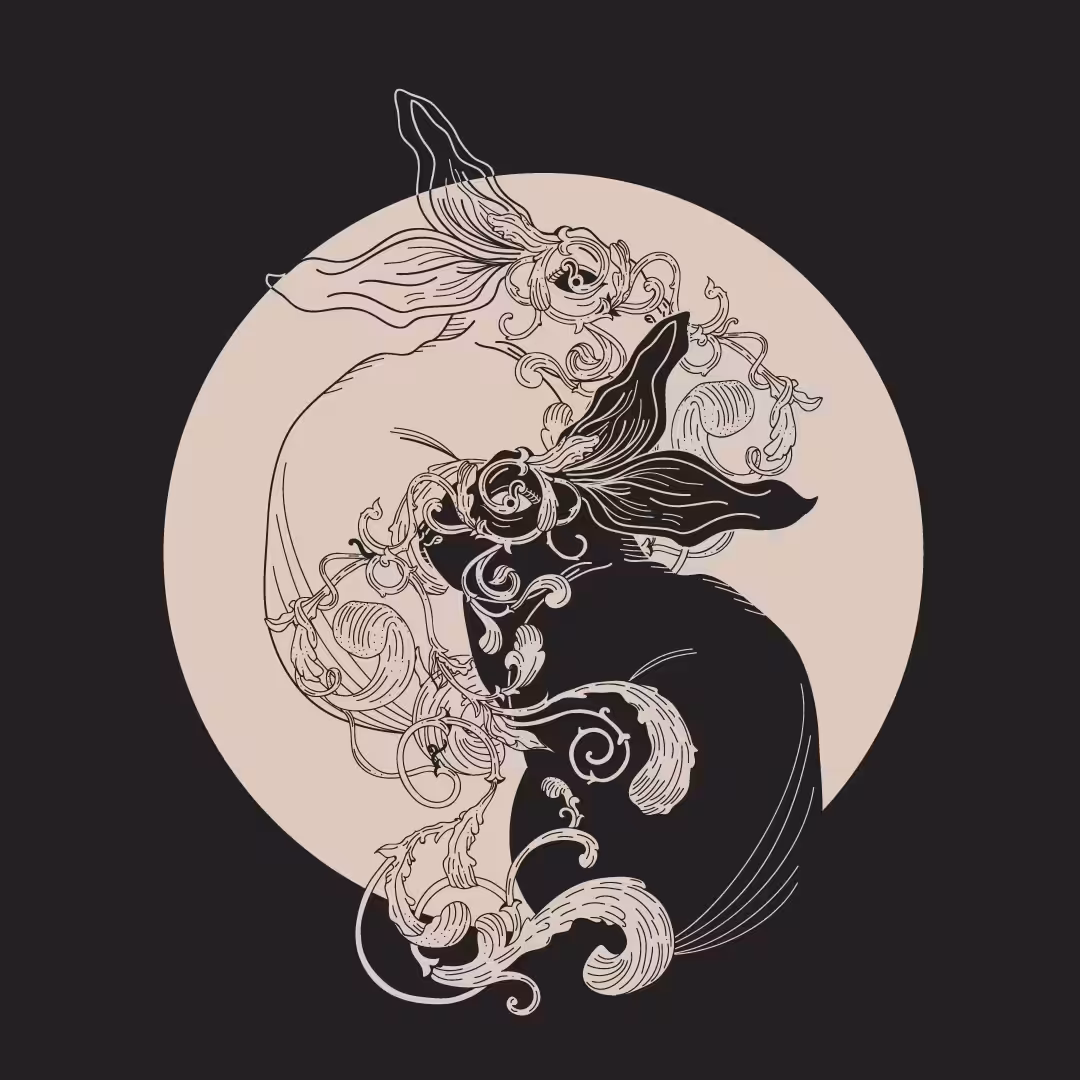 Light and Dark inseparable opposites / Rabbits