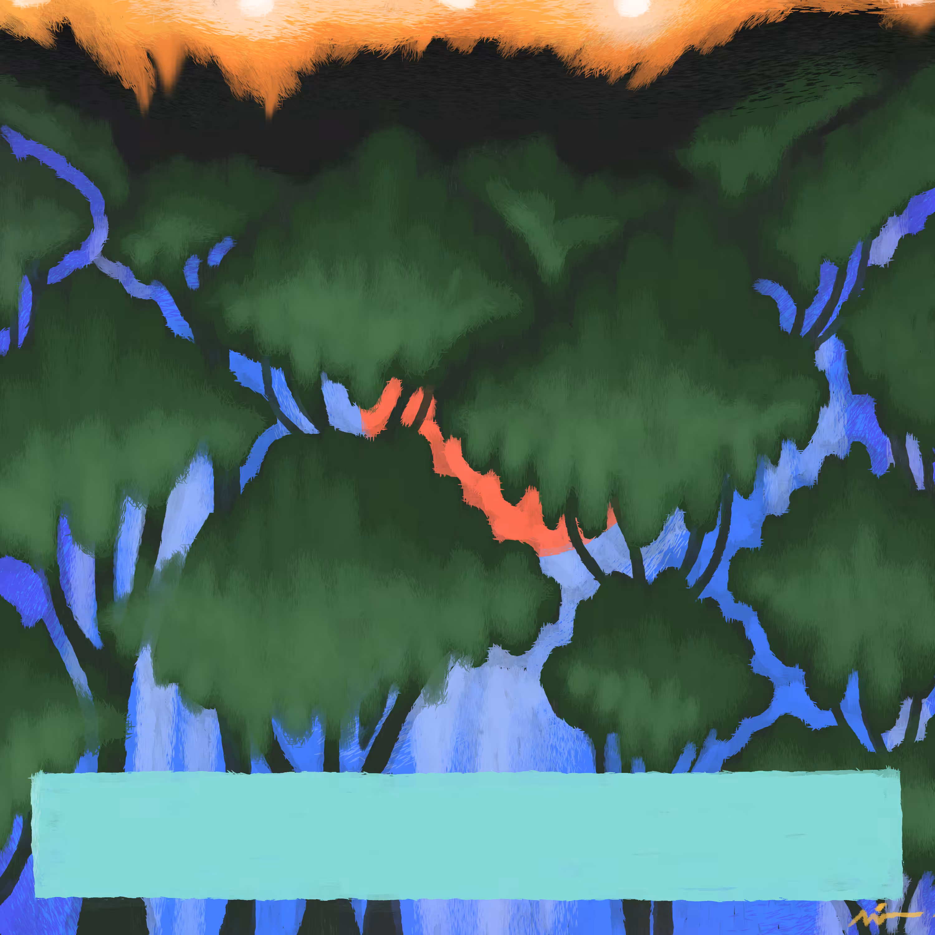 A Safari game at night
