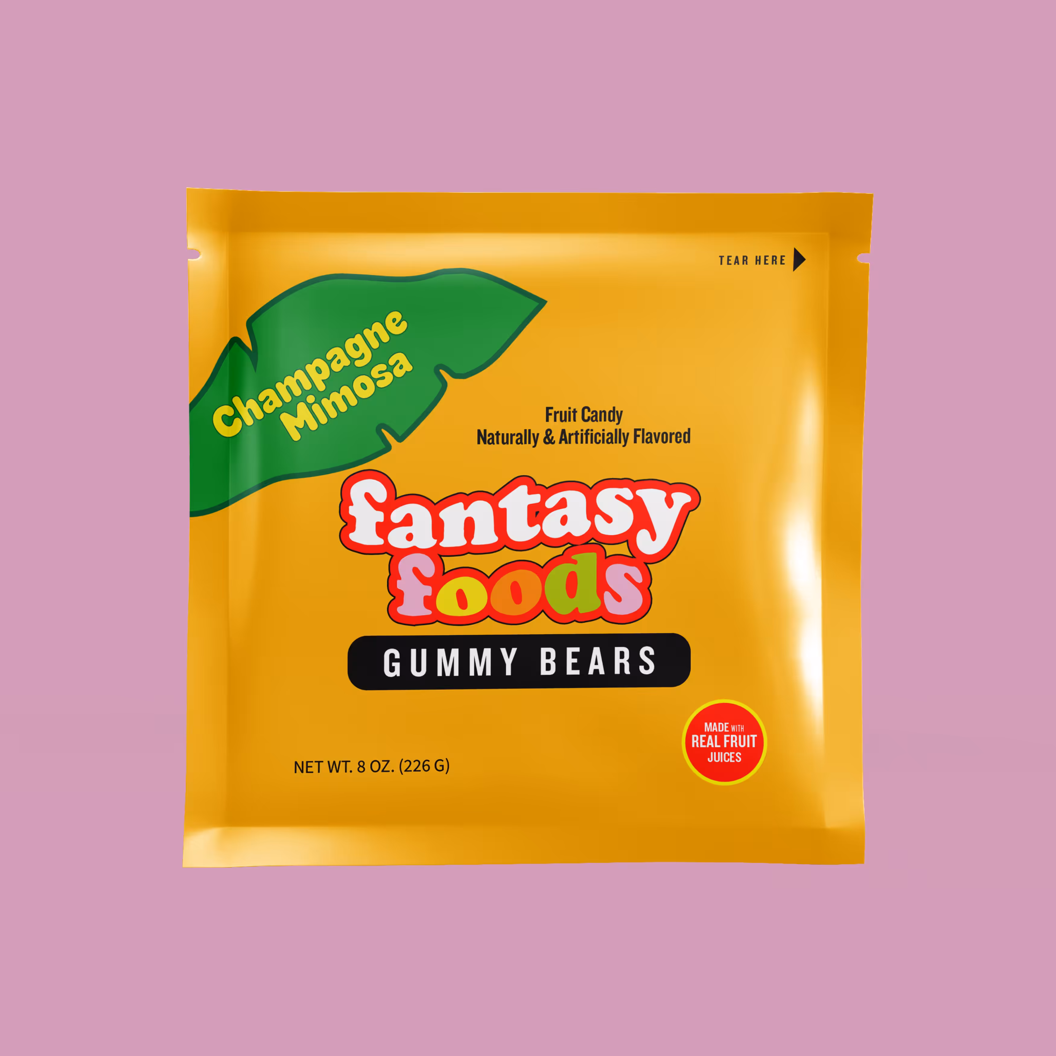 champagne mimosa gummy bears