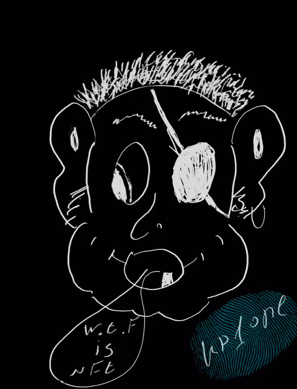 Confused monkey w.t.f is nft #7
