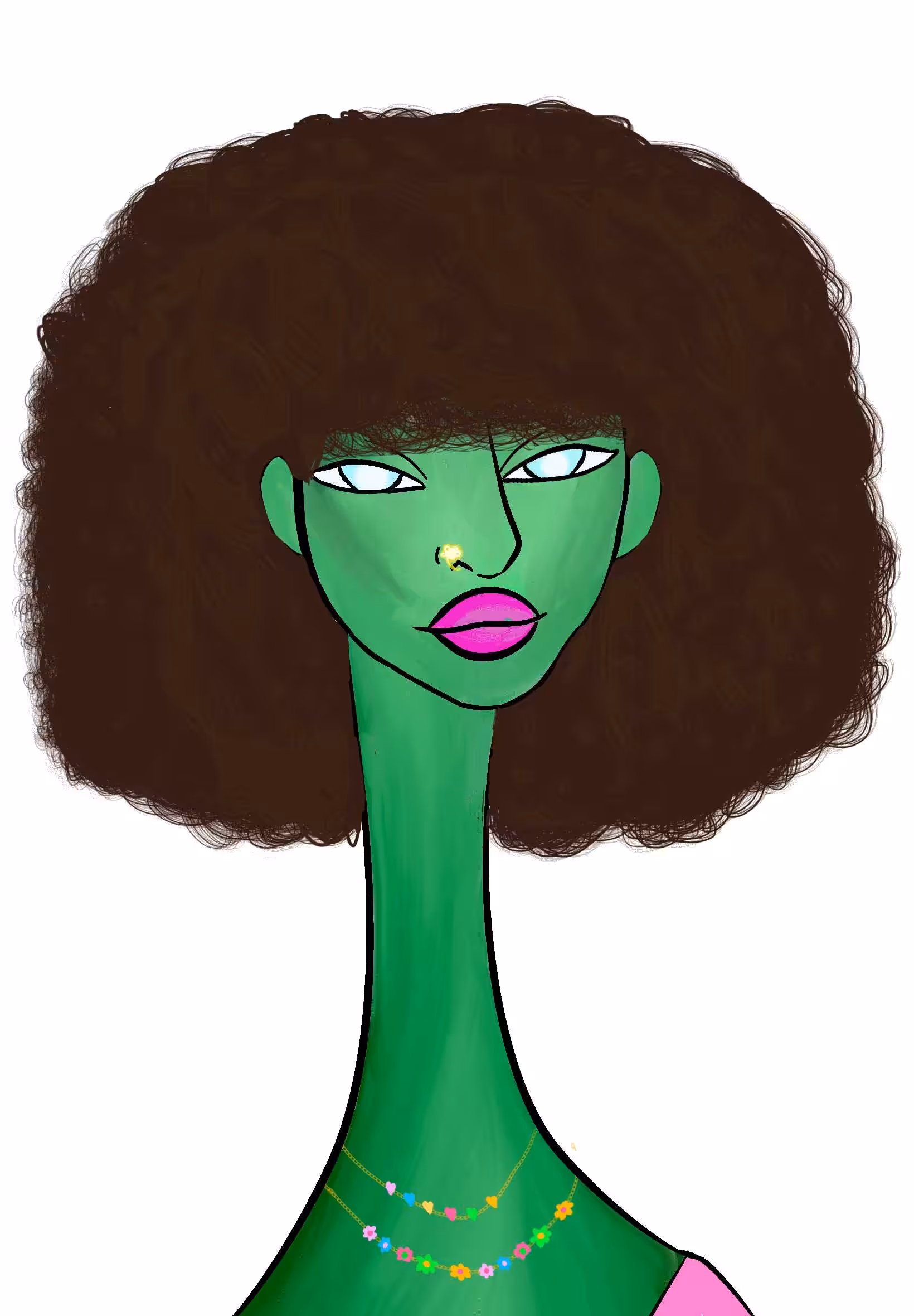 Long Neckie Lady #97