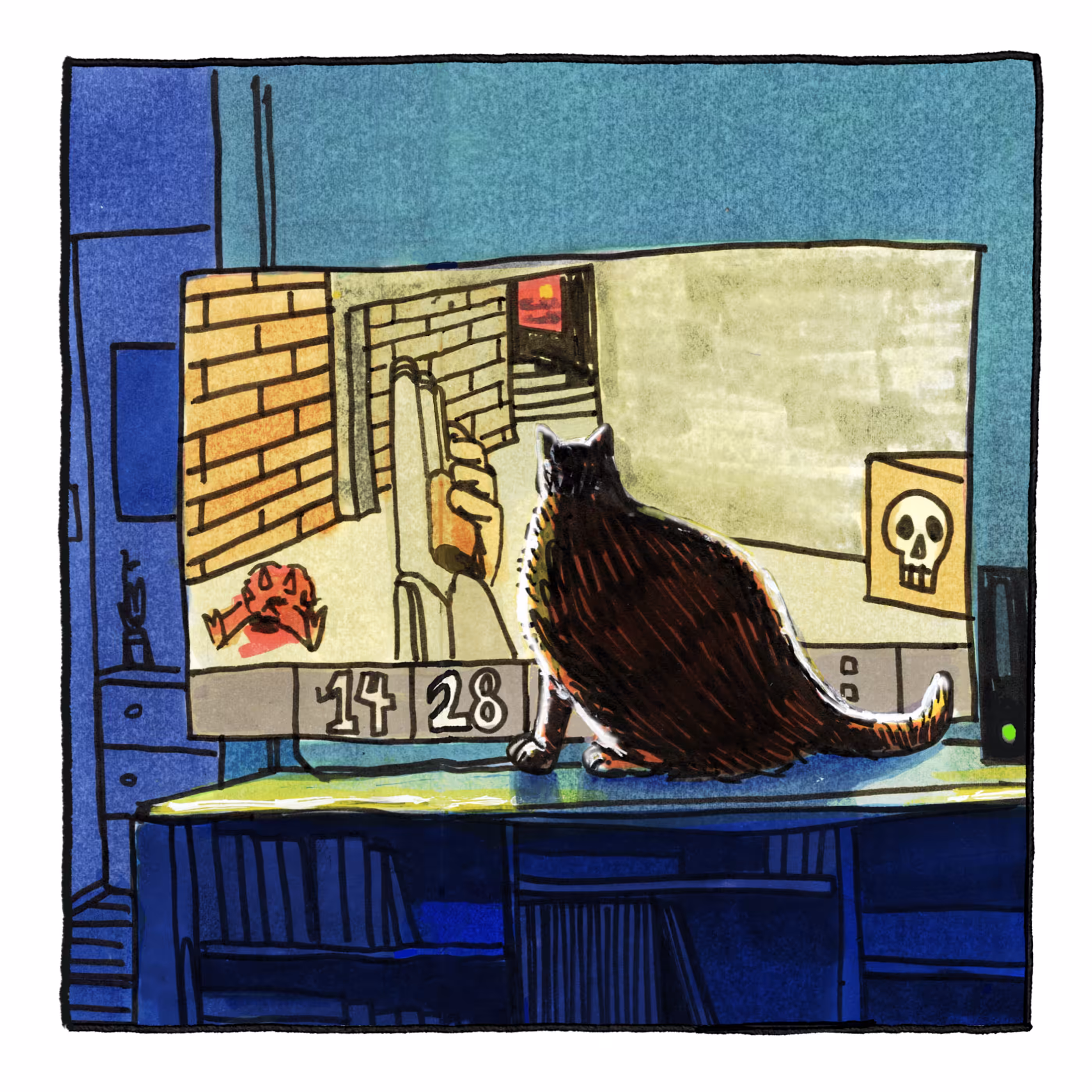 DOOM Kitty Sketch