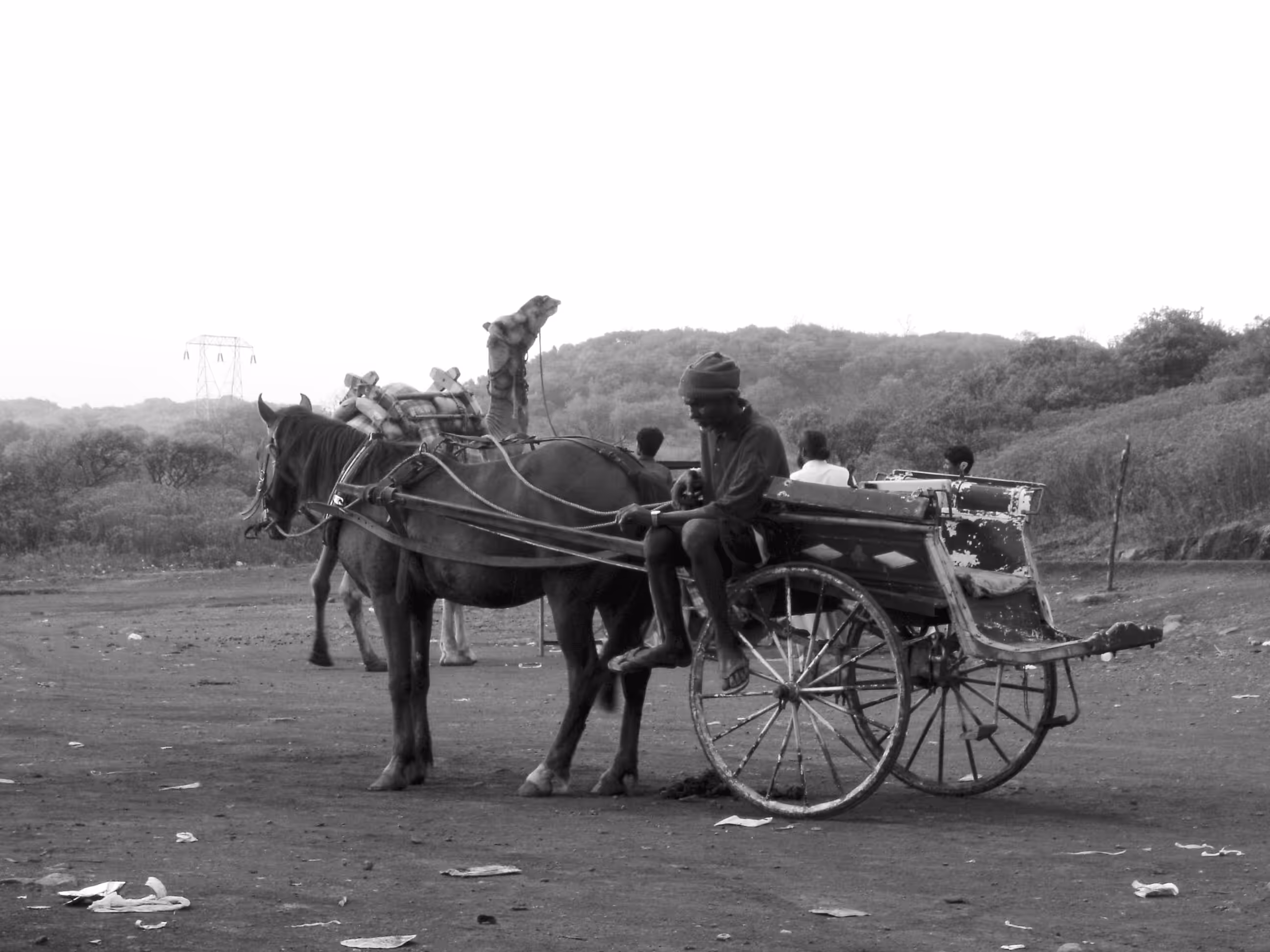 Waiting for customers
