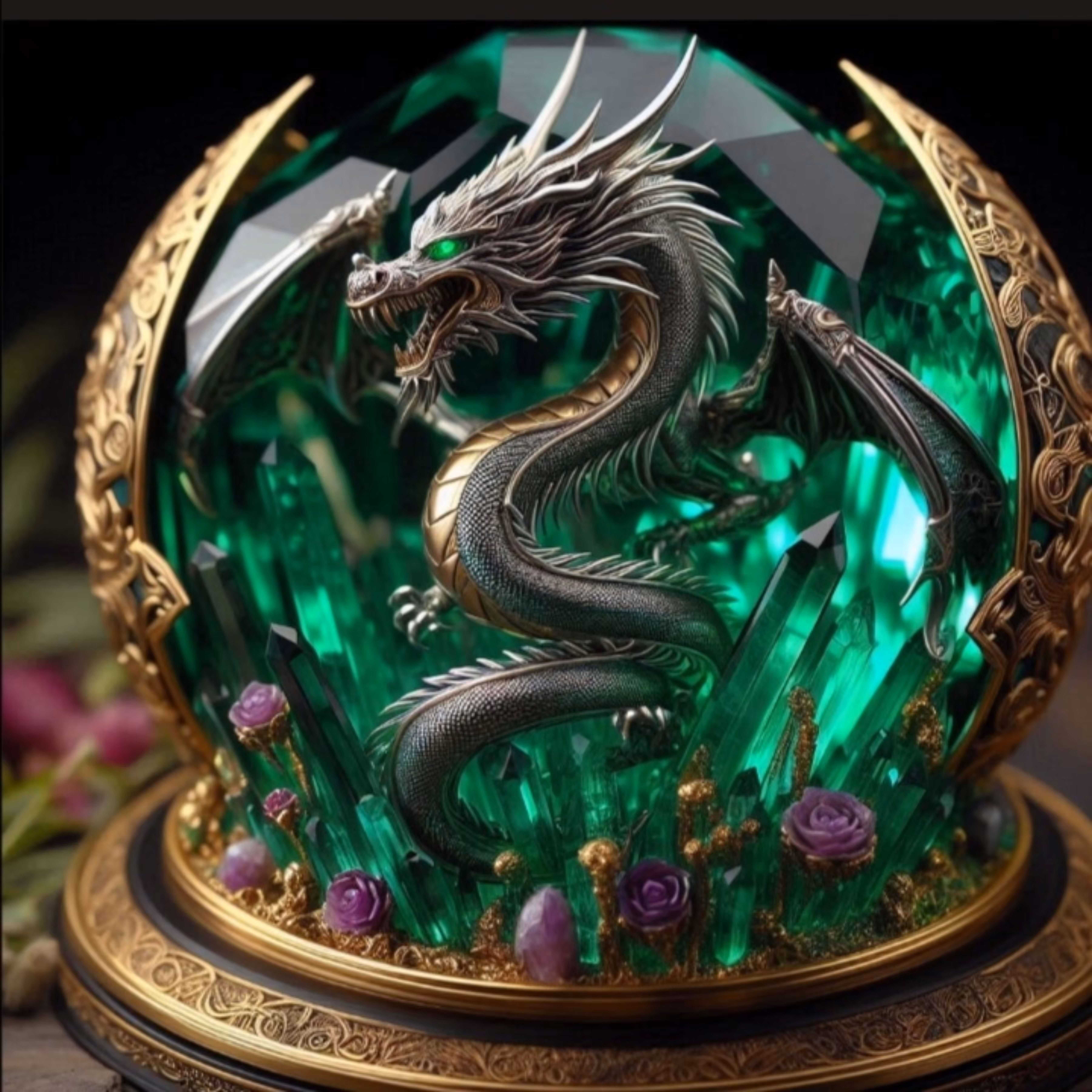 The fire dragon and  onyx 