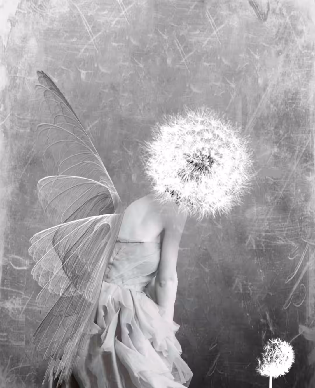 "The woman, the wind, the Sun and the Flowers of dandelion."(Videoart)