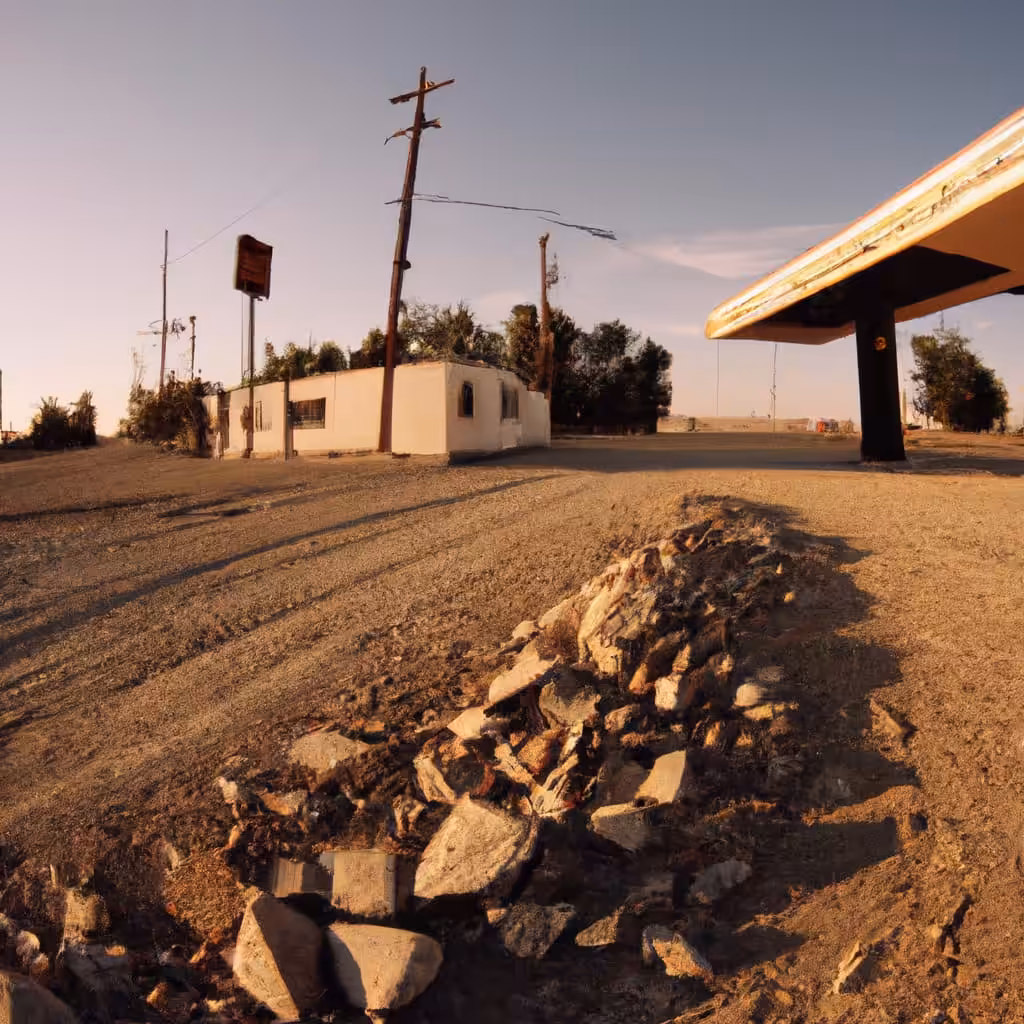 LATENT SPACE FLICKS: Old Gas Station