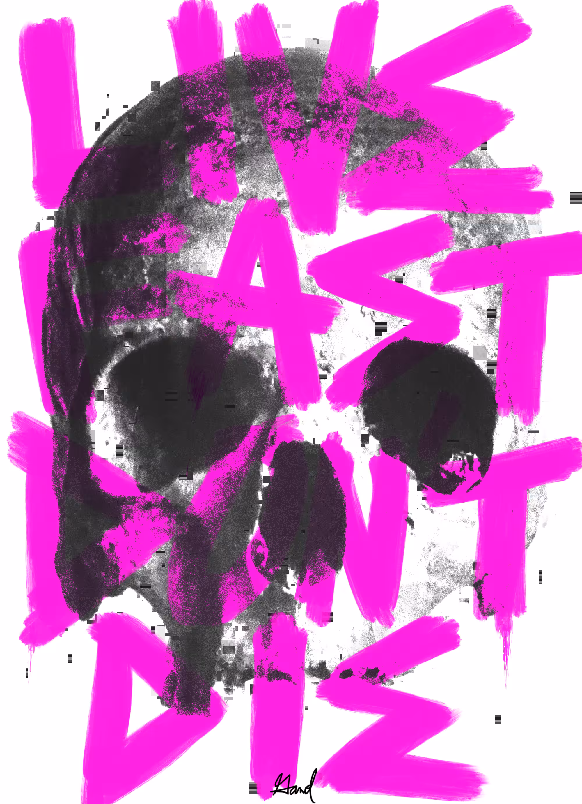 2026 ARTWORK: LIVE FAST DON'T DIE (WHITE)