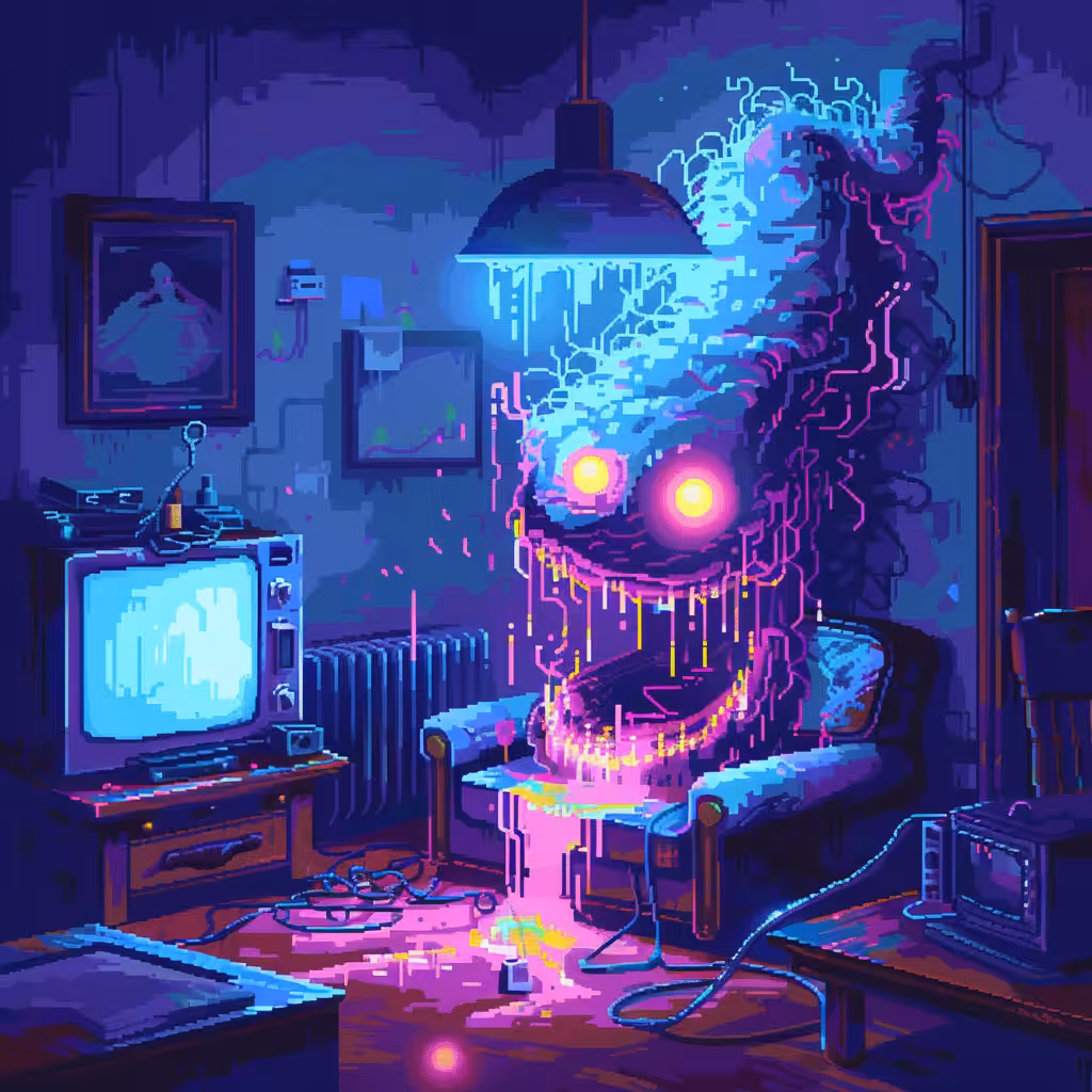Neon Lamp Monsters on Base #44