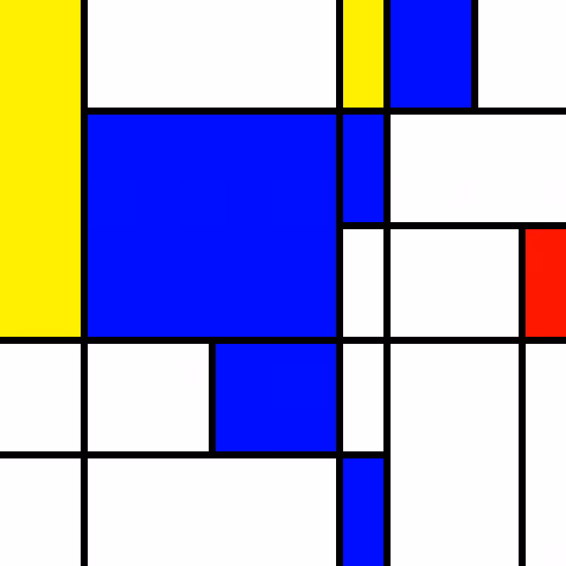 compositioninredblueandyellow.art, (NFT) #91